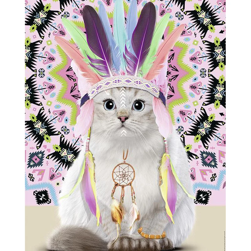 Кошка в перьях