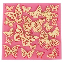 Beautiful Flower Butterfly Silicone Lace Mat