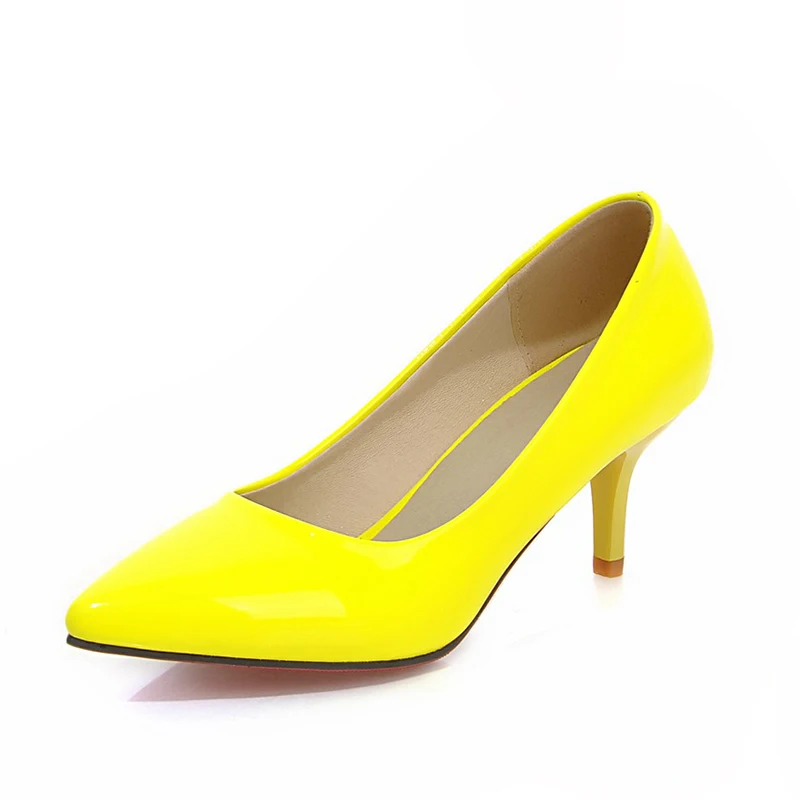 Noir Ol Taille Grande rose blanc Femmes Sexy Chaussures 34 Sur Slip Minces Talons Offre Élégant Spéciale vert De jaune Femme 43 Sarairis Pompes UCaxwSqEt