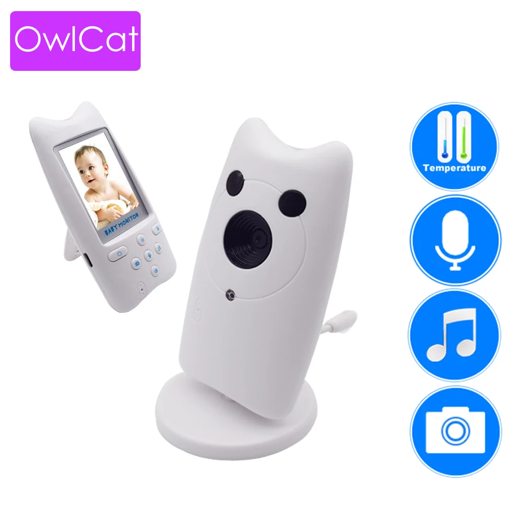 

2.4 inch Wireless Audio Video Color LCD Baby Monitor Nanny Portable Security Baby Camera Babysitter Photo Temperature Monitor