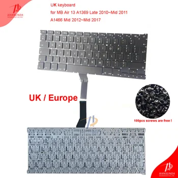 

Original new replacement built in keyboard for Macbook Air 13" A1369 A1466 2011-2017 UK Europe keyboard