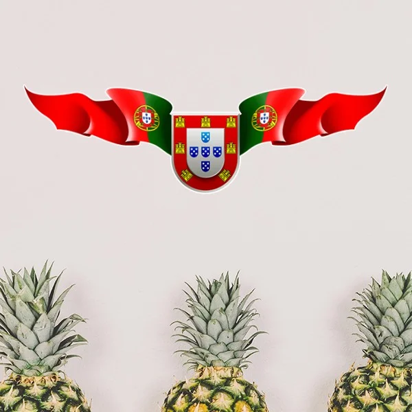 

Portugal National Emblem Country Symbol Mark Pattern Removable Wall Sticker Art Decals Mural DIY Wallpaper for Room Decal