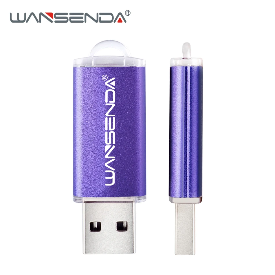 WANSENDA металлический USB флэш накопитель мини 8 ГБ 16 32 64 Гб фактическая емкость