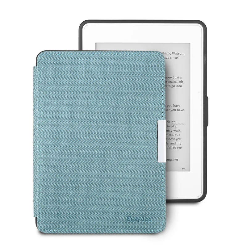 

Light Blue Smart Magnet PU Leather Book Case Cover For Amazon Kindle Paperwhite 1 2 3 funda cases for Kindle Paperwhite
