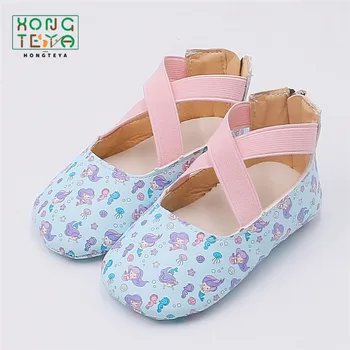 

2019 Newborn Baby Girls Shoes Ballet Flat Dress Shoes For Party Infant Toddler Hard Sole Moccasins Crib Firstwalkers Shoes