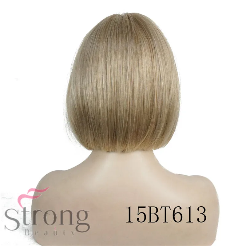StrongBeauty синтетические короткие прямые парики женские волосы для женщин боб парик 10" - Цвет: 15BT613