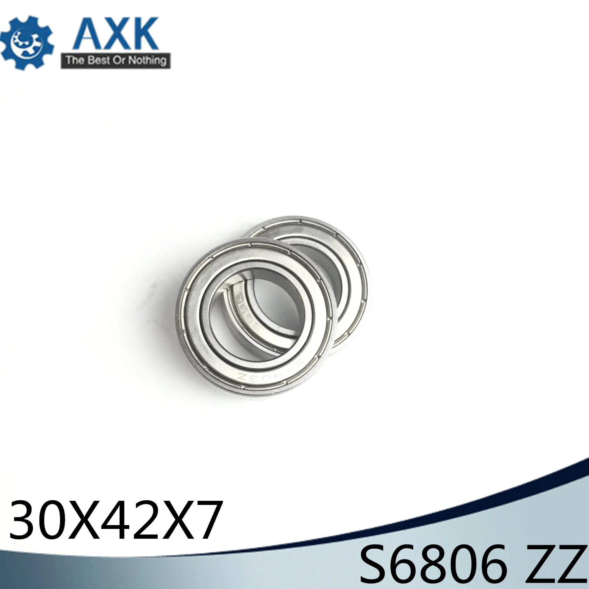S6806ZZ подшипник 30*42*7 мм (5 шт.) ABEC-1 S6806 Z ZZ S 6806 440C Нержавеющая сталь S6806Z мяч подшипники