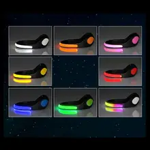 Горячая led обувь клип светильник Предупреждение льная лампа ночной бег снаряжение для бега Велоспорт Мода