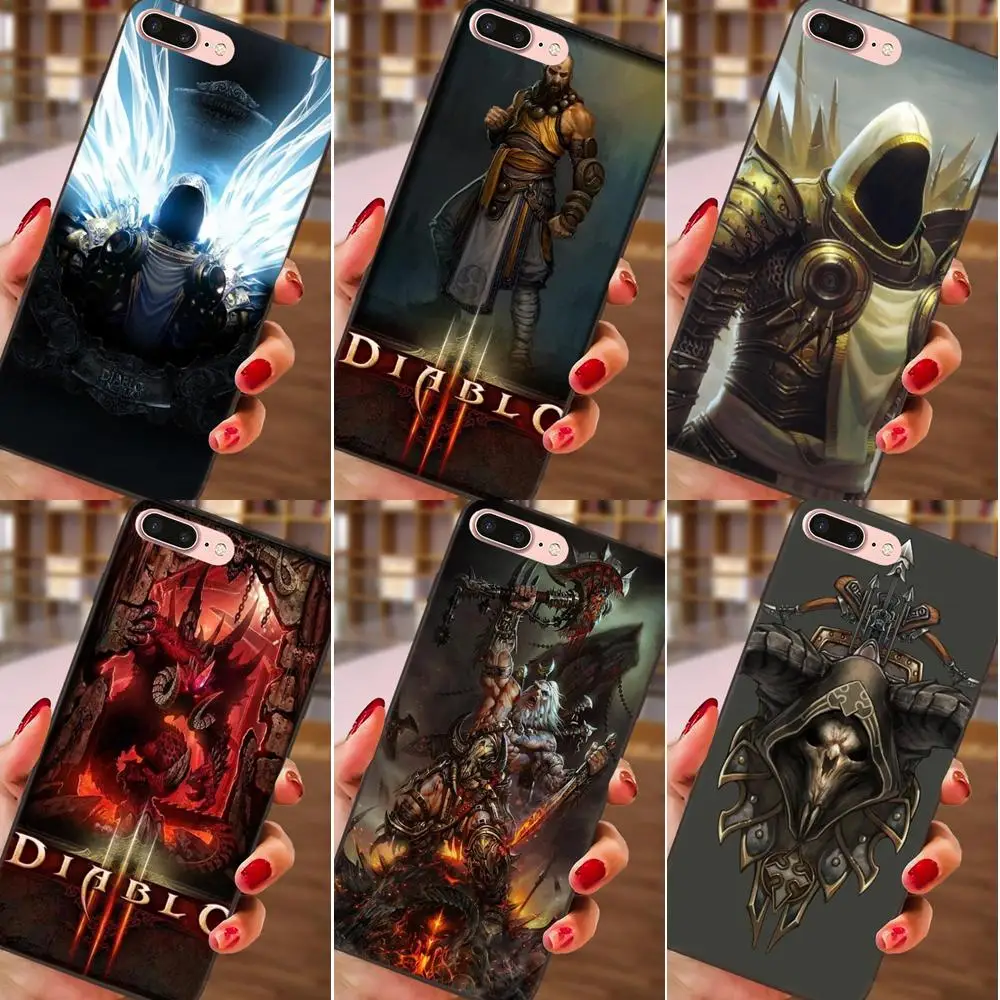 

For Xiaomi Mi Mix Max Note 2 2S 3 5X 6 8 SE A1 Play F1 Soft TPU Fashion Mobile Phone Fashion Games Diablos III