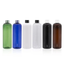 500 мл Большие размеры цветные пластиковые бутылки с винтовым колпачок косметическая упаковка Многофункциональный контейнер шампунь пэт бутылка для многоразового использования