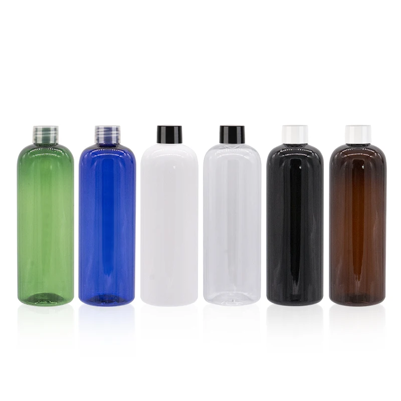 

500ml x 15 White Plastic Bottles With Screw Cap 500cc Cosmetic Packaging Container With Stopper Shampoo PET Refillable bottle