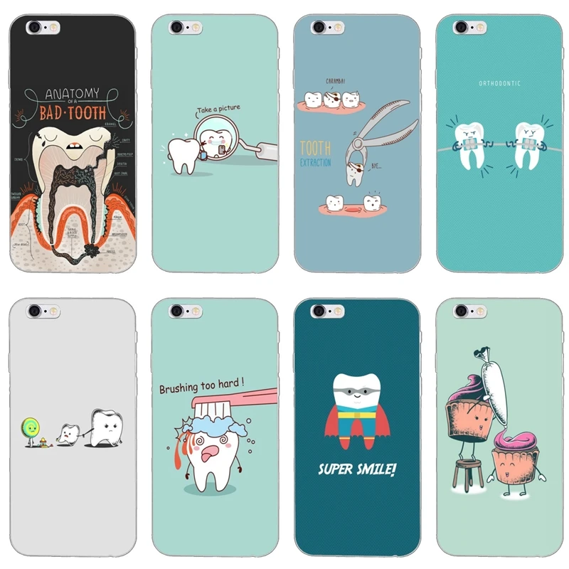 

Wisdom Teeth Dentist Tooth LoveClear Silicone Case For Samsung Galaxy J6 J4 Plus Prime J7 J5 pro J3 A3 A5 A7 2018 2017 2016