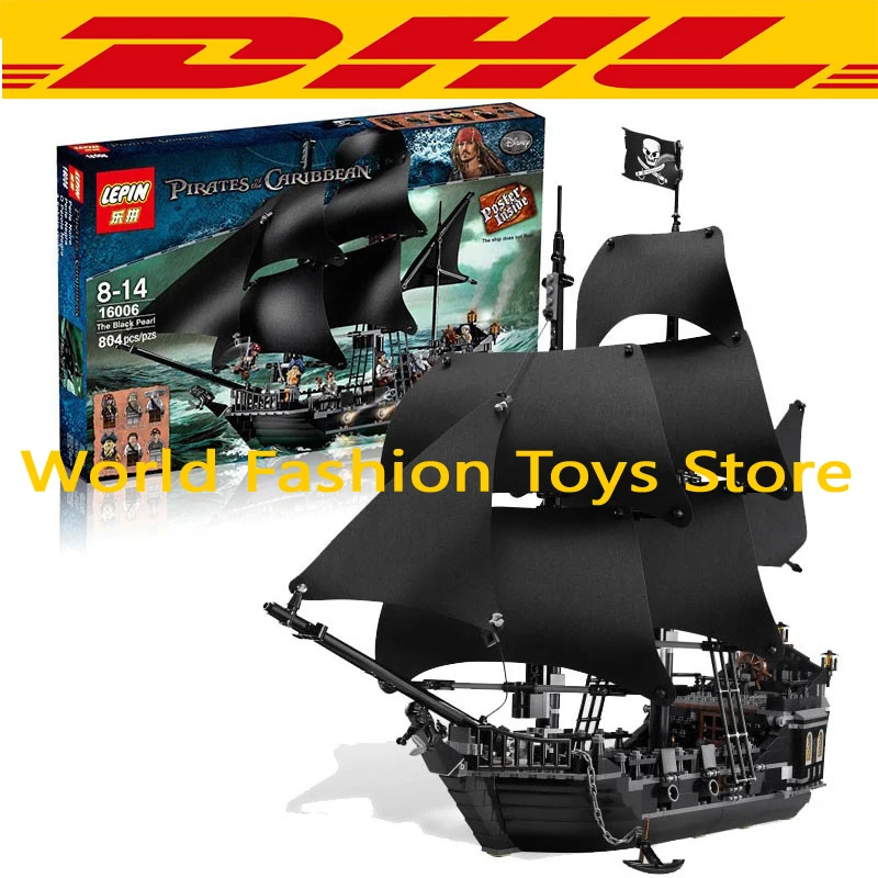 font b LEPIN b font 804Pcs Pirates Of The Caribbean The Black Pearl Ship Model