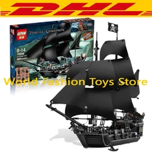 LEPIN 804Pcs Pirates Of The Caribbean The Black Pearl Ship Model Building Kit Minifigure Blocks Bricks Toy Compatible Legoe 4184