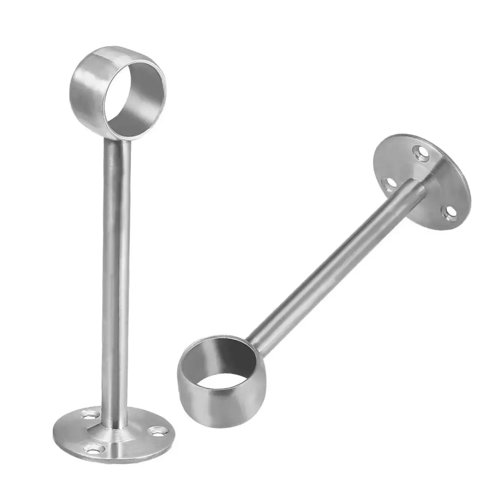Uxcell-suporte de Roupas em Peças 20 23 25 26.5 32 mm Flange Haste de Tubulação Aço Inoxidável