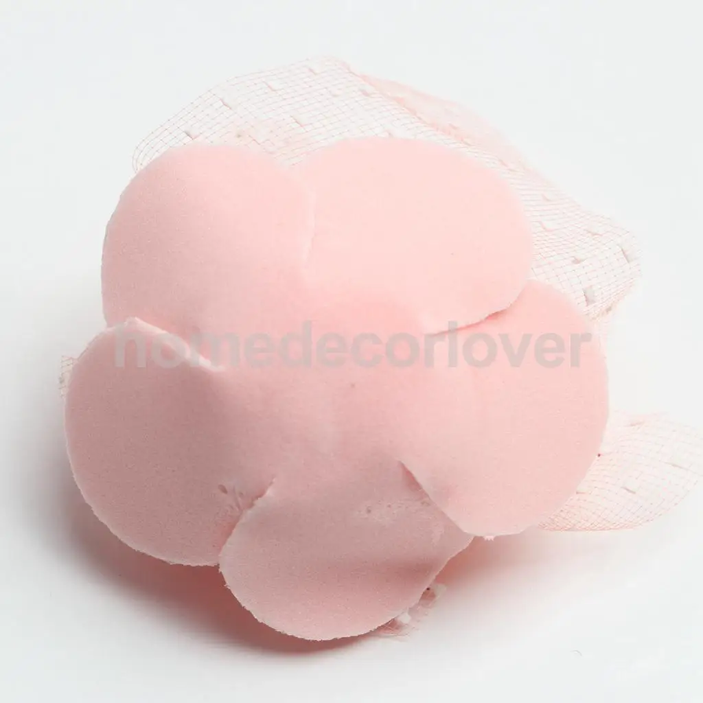 50 Pieces Many Color Mini Artificial Foam Mesh Rose Flower Heads Embellishment for Wedding Crafts 4cm