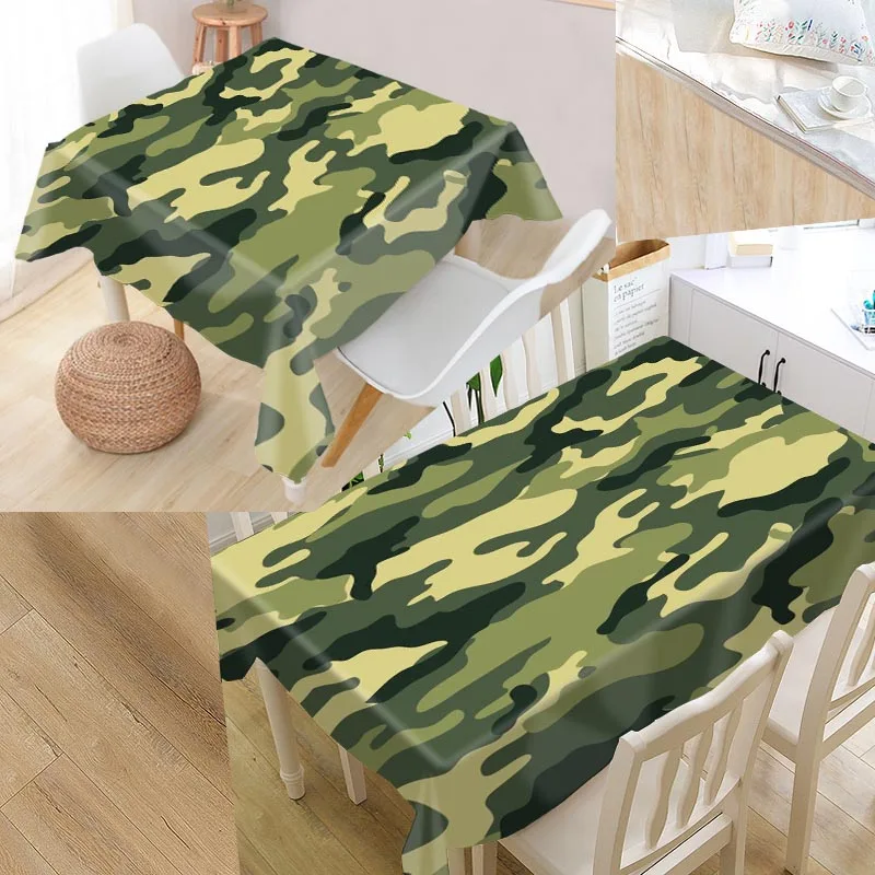 Buy Custom camo backgroun Table Cover Rectangular Home
