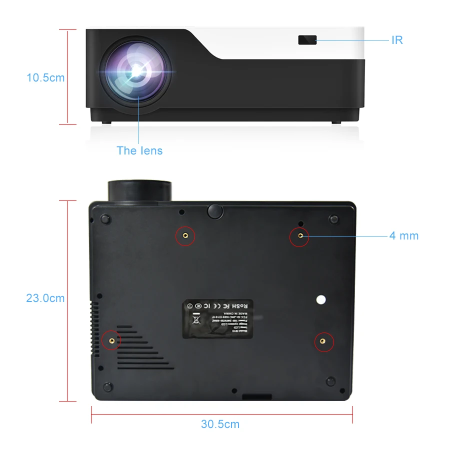 Проектор TouYinger M18 full HD 1080p 5500 люмен опция Android светодиодный Видеопроектор для