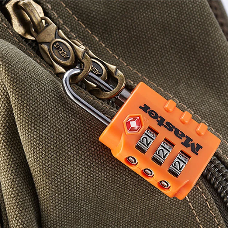 Master Lock TSA Luggage Strap Locks Digit Plastic Alloy Password Customs Luggage Padlocks Combination Suitcase Padlock Travel (1)