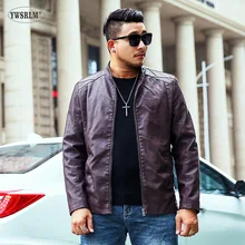 YWSRLM повседневная мужская одежда зима стиль Pu тренд Досуг для мужчин Свободное пальто кожаная куртка плюс размеры 8XL PY02