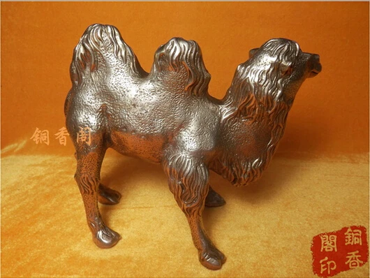

B0602 425Old antique Bronze Arts & Crafts Bronze copper camel Large camel decoration home decoration gift crafts statue