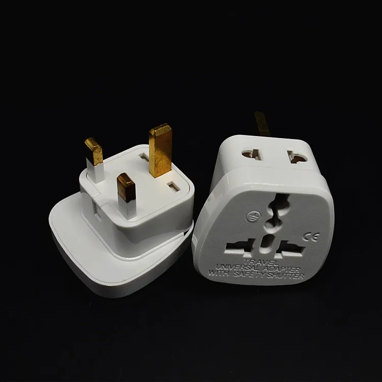 10pcs/lot 1to2 US/AU/EU to UK Plug Adapter Converter Singapore