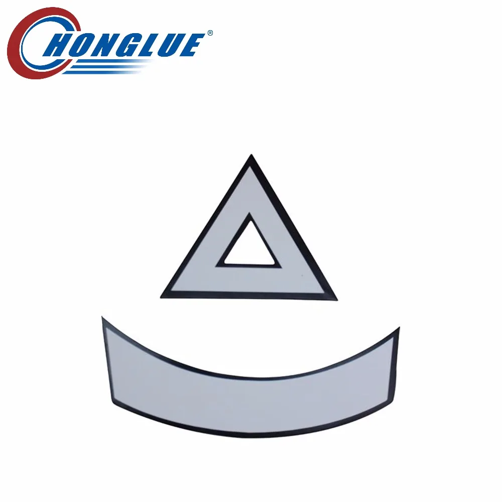 

Motorcycle scooter Universal body fairing stickers license plate safety warning reflective triangle sticker