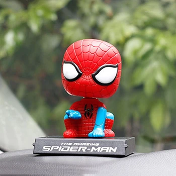 

Car Ornament Cartoon Spider Hero Shake Head Trim Decorative Pattern Mobile Phone Bracket Auto Dashboard Decoration Accessories