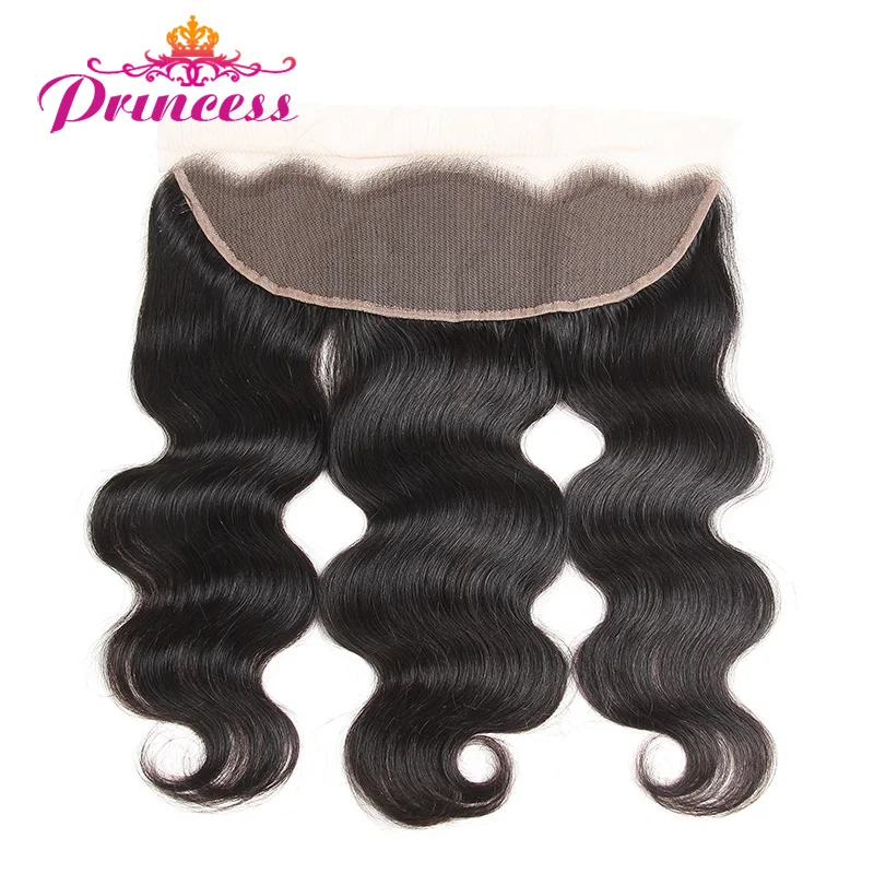 

Beautiful Princess 13x4 Ear to Ear Lace Frontal Peruvian Body Wave Frontal Closure Natural Color Human Hair Non-remy Closure