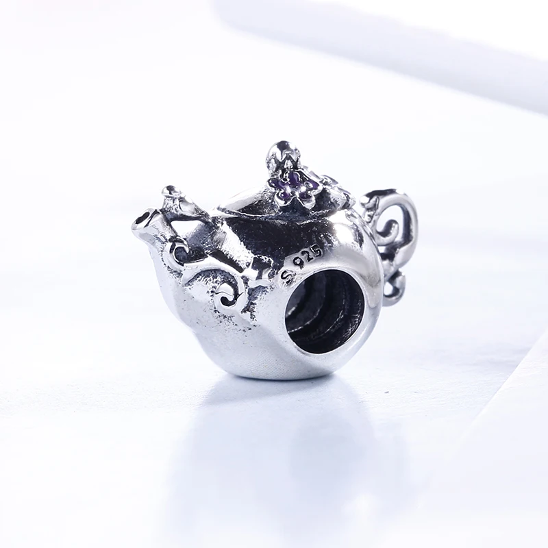 

2018 Spring New 925 Sterling Silver Enchanted Tea Pot Charm Fit Original Pandora Charms Beads Bracelet for Jewelry Making