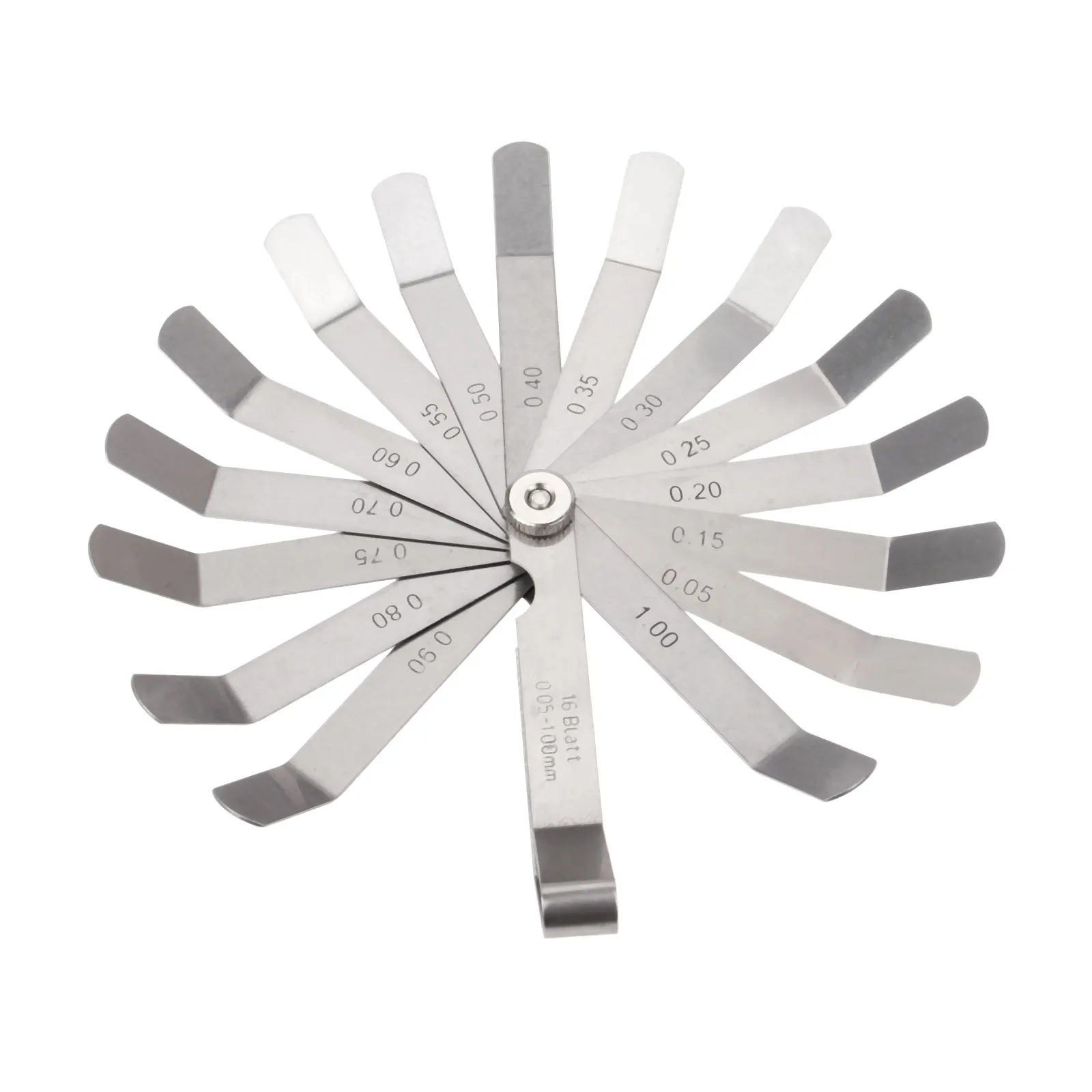 DRELD 1pc Metric 16 Blades Feeler Gauge Measuring Tools 0.05 1.00mm