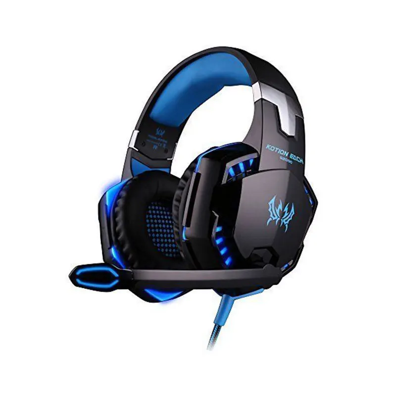 2017 easyidea G2000 игровой гарнитуры проводные наушники Gamer наушников С микрофоном LED Шум