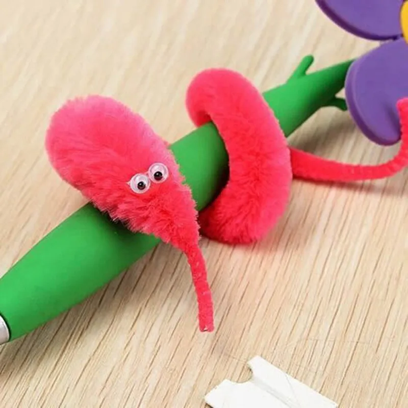 

6pcs/lot Real Life Plush Details about Magic Twisty Plush Wiggle Stuffed Worms Animal Street Trick Toy For kids gift randomcolor