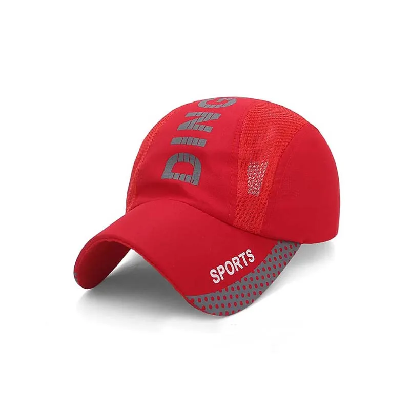 Новинка, спортивная шапка для мужчин и женщин, кепки для гольфа, дышащие бейсбольные кепки для студентов, бейсболки с хвостиком,, распродажа - Цвет: red
