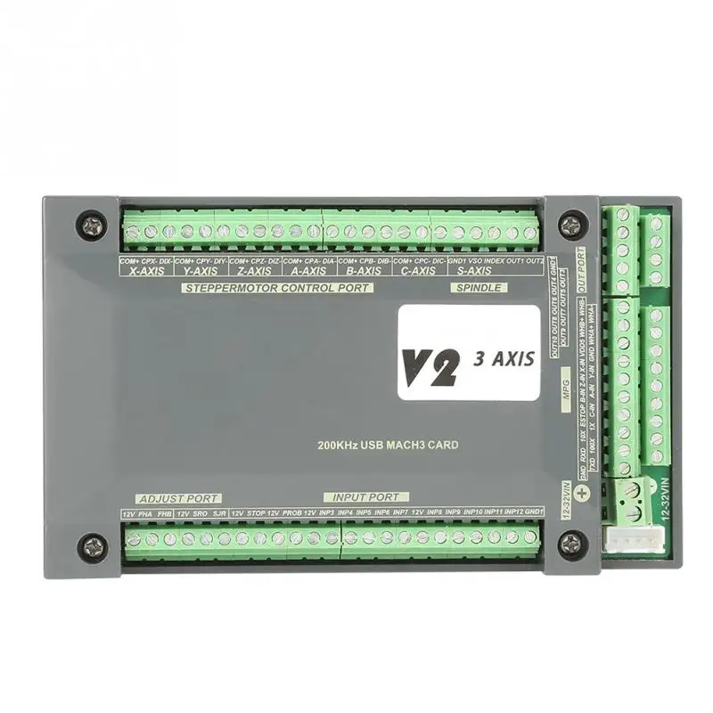 1 шт. ЧПУ контроллер 200 кГц NVUM USB Mach3 Motion контрольная карта плата контроллера ЧПУ 4/3 для шагового двигателя с кабелем