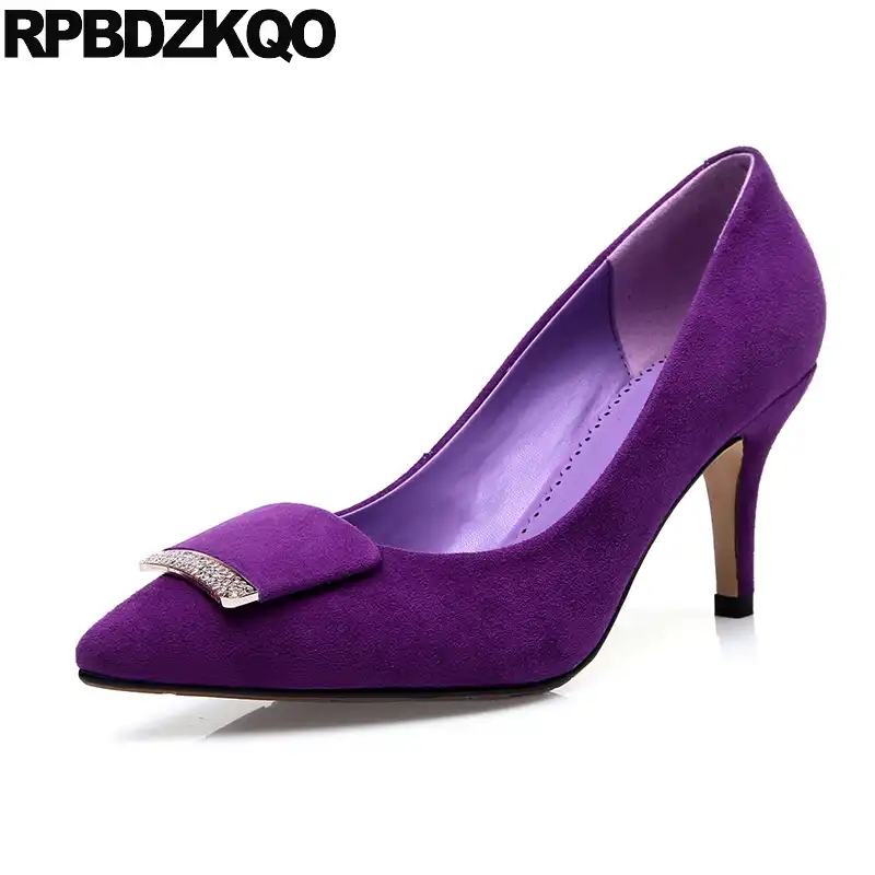 purple 3 inch heels