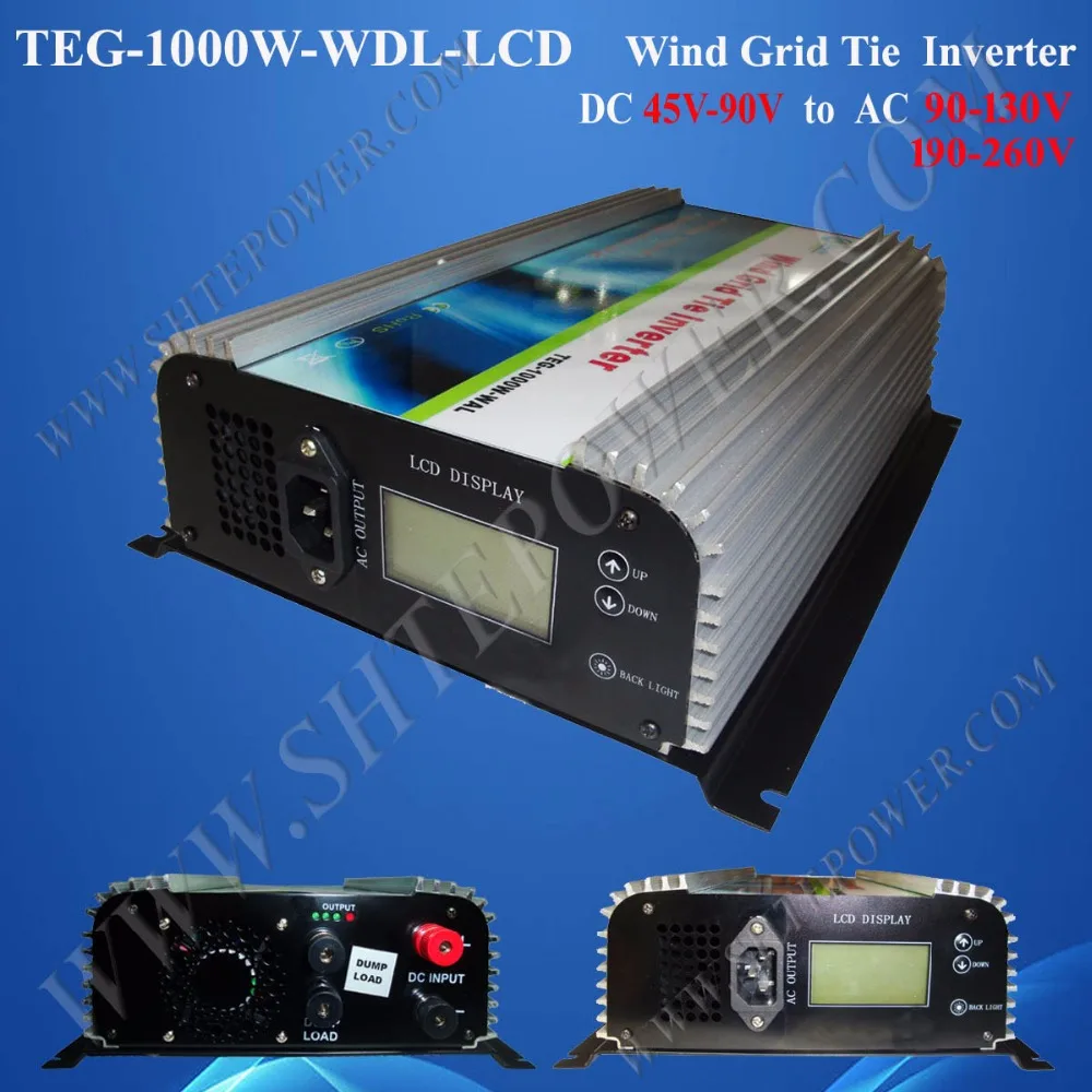 1000W wind turbine controller and inverter 1KW, grid tie inverter for