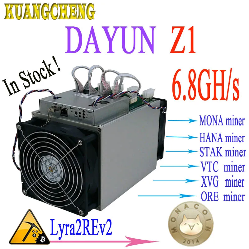 Us 659 0 Dayun Zig Z1 Lyra2rev2 Asic Miner 6 8gh S 28nm Bergbau Mona Hana Stak Vtc Xvg Erz Kein Netzteil Bergleute Besser Als S9 L3 M3 T9 In Dayun - 