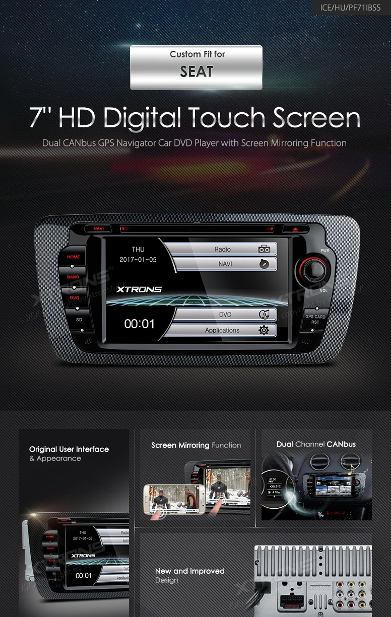 Sale 7" Touch Screen Special Car DVD for Seat Ibiza MK4 / 6J 2009-2013 Sport Coupe Ecomotive Cupra FR Bocanegra Cupra Concept 1 Sale 7" Touch Screen Special Car DVD for Seat Ibiza MK4 / 6J 2009-2013 Sport Coupe Ecomotive Cupra FR Bocanegra Cupra Concept 1