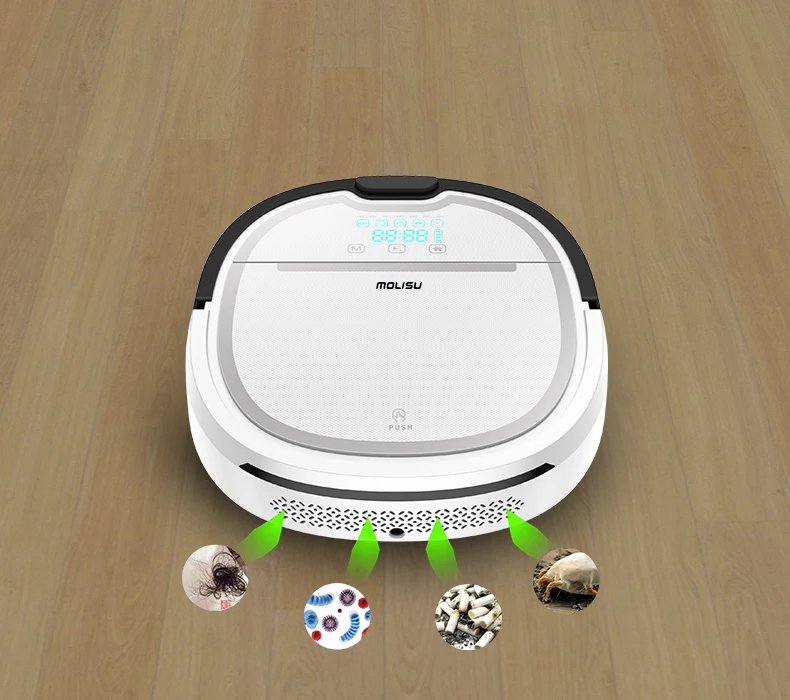 

Smart A3 Robot Vacuum Cleaner For Home 1000Pa Efficient Clean Hepa 750Ml Dustbin 180Ml Water Tank Self Charge Robot Aspirador