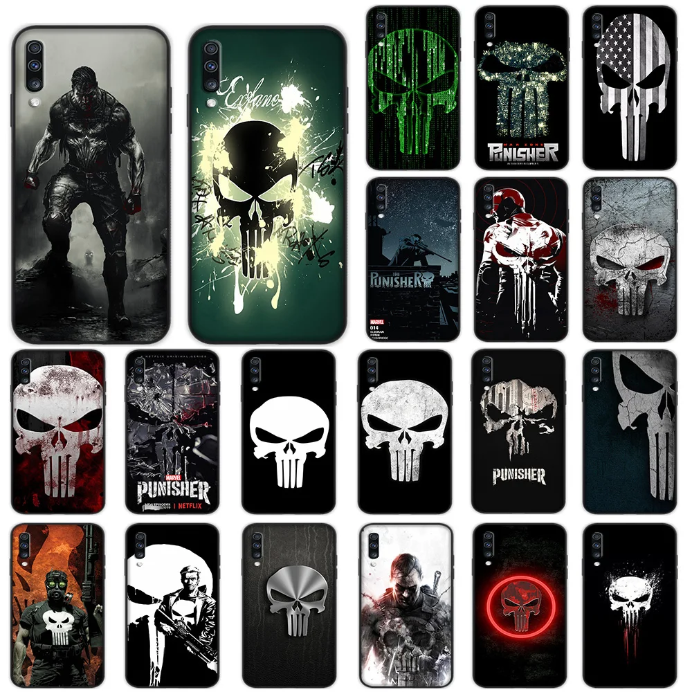 

The Punisher Soft Case for Samsung Galaxy A5 A6 A7 A8 A9 Plus A10 A20 A30 A40 A50 A60 A70 Cover