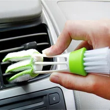 Портативный двухсторонний автомобильный Кондиционер вентиляционная щель щетка для очистки от пыли жалюзи клавиатура щетка для очистки пыли дропшиппинг