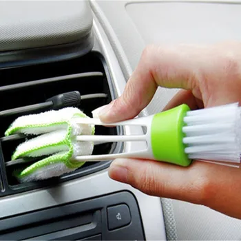 

Portable Double Ended Car Air Conditioner Vent Slit Cleaner Brush Dusting Blinds Keyboard Cleaning Dust Brush Dropshipping