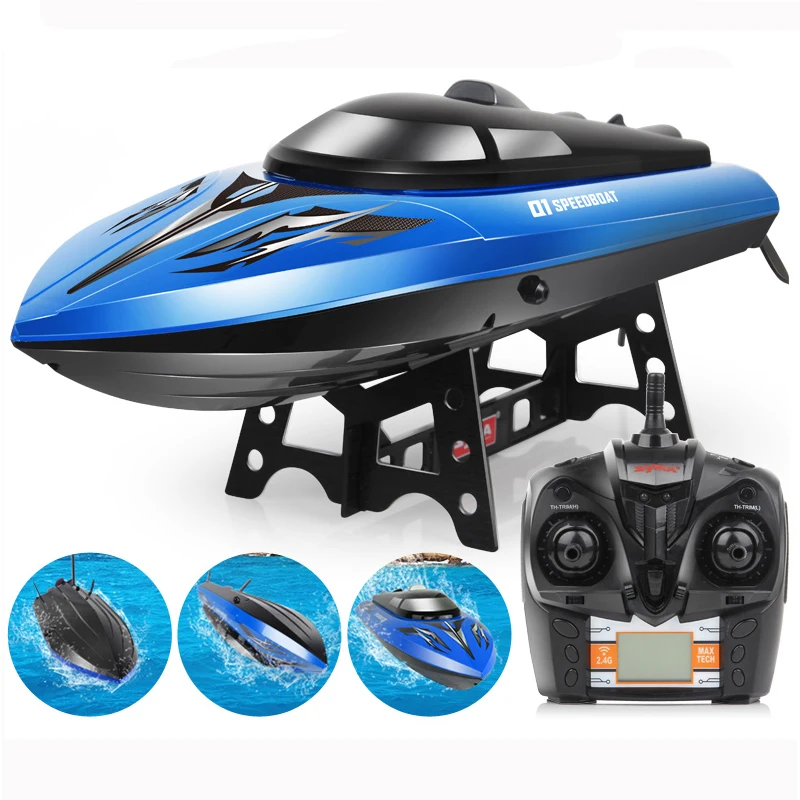 

RC Boat Q1 2.4GHZ 4 Channel High Speed 30Km/H Racing Remote Control Boat Speedboat For Children Toys Kids Birthday RC Toys Gifts