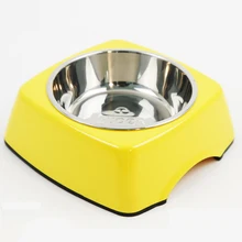 Супер миска для домашних животных, посуда из нержавеющей стали, собачья миска для воды, миска для риса, Классические Вечерние миски