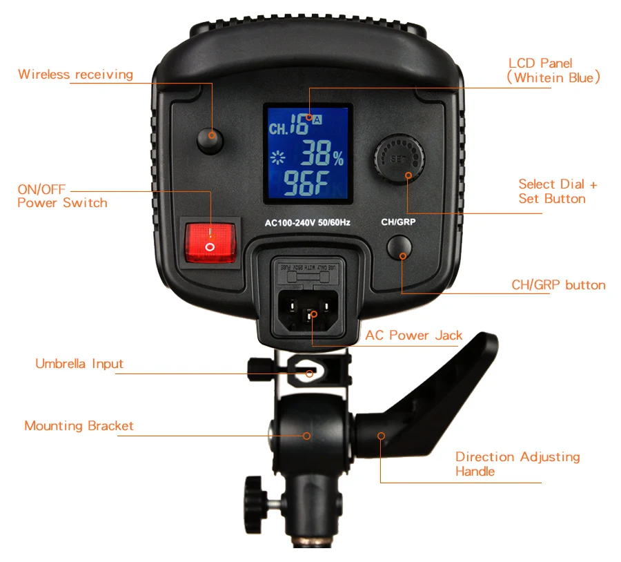  New LED Godox SL150 150W yellow Version 3200K Studio Continuous LED Video Light Lamp Bowens Mount + - 32821440011