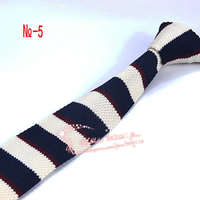2016 Brand New Fashion Slim Pattern Knitted Neck Ties Gravatas Narrow