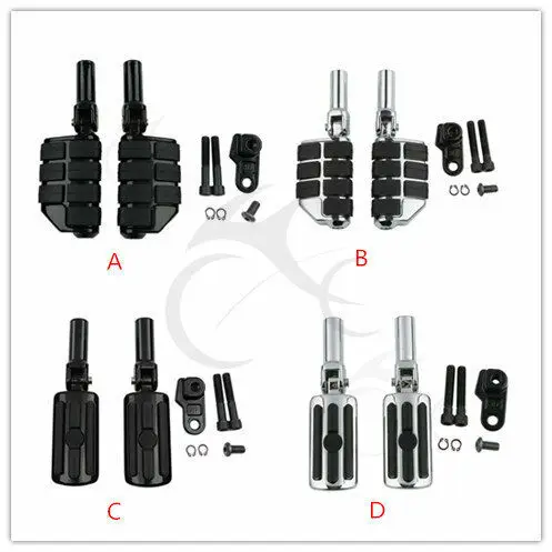 

Motorcycle Passenger Foot peg Pedal W/Mount For Harley Softail FLSS Cross Bones FLSTSB