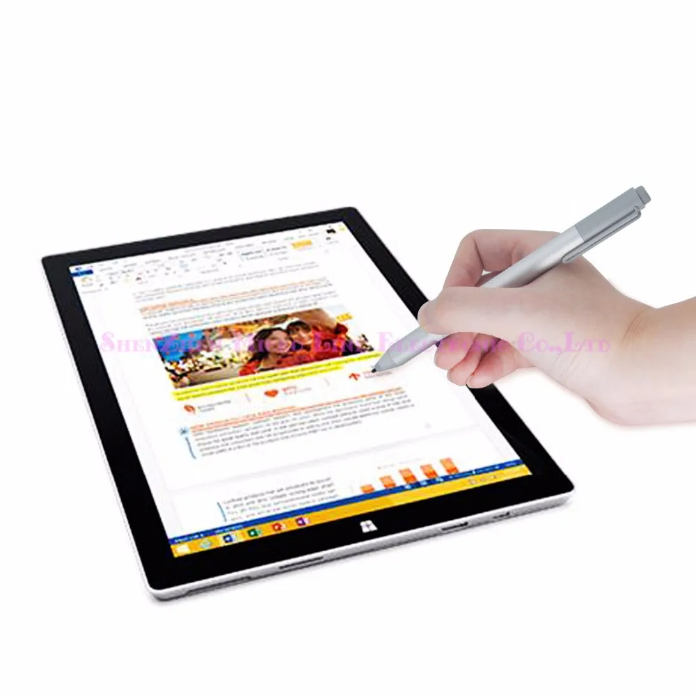 Стилус для microsoft Surface Pro 3 Pro 4 Silver Blutooth емкостной шариковой