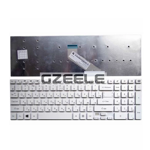 GZEELE Русская клавиатура для ноутбука ACER Aspire E1-522 e1-510 E1-510P E1-530 E1-530G E1-532 E1-532G E1-572 E1-572G E1-731 E1-731G E1-771 - Цвет: Белый